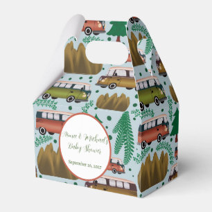 Adventure Awaits: Camper Baby Boy Shower  Favor Boxes