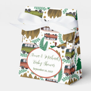 Adventure Awaits: Camper Neutral Baby Shower Favor Boxes