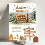 adventure awaits camping ground wedding invitation<br><div class="desc">Adventure Awaits Camping Wedding Invitation,  Camping Grounds Wedding Invitation,  Life is an Adventure Wedding Invitation,  Woodsy Wilderness Wedding Invite</div>