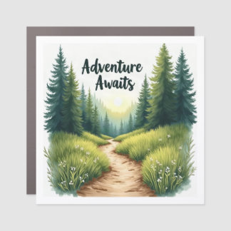 Adventure Awaits Car Magnet