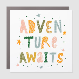 Adventure Awaits Car Magnet