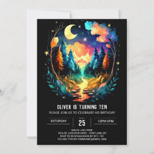 Adventure Awaits Cottagecore Magic Birthday Invitation
