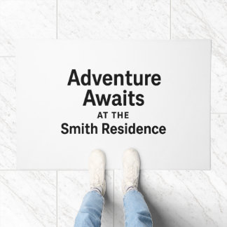 Adventure Awaits Custom Doormat - Durable