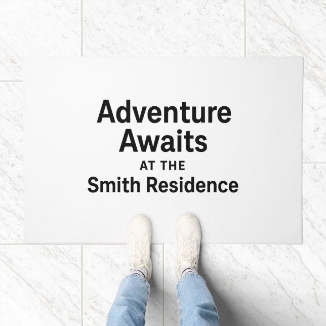 Adventure Awaits Custom Doormat - Durable (Indoor)