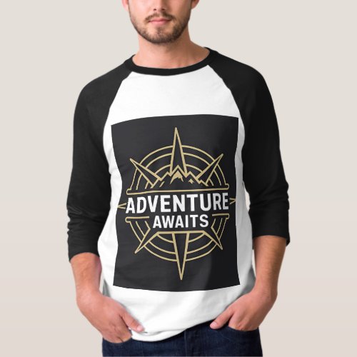 Adventure Awaits Custom Emblem Vintage T shirt 