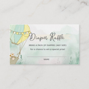 Adventure Awaits Diaper Raffle Enclosure Card