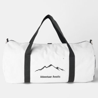 "Adventure Awaits Duffel Bag – Stylish Travel Comp