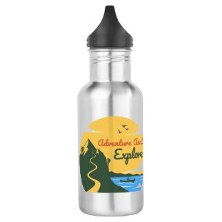 Adventure Awaits: Enjoy Nature Stainless Steel Water Bottle
