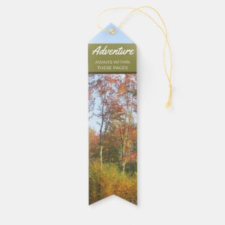 Adventure Awaits Fall Time Bookmark