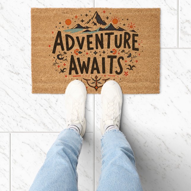 Adventure Awaits Fiber Doormat (Insitu)