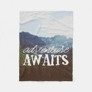 Adventure Awaits Fleece Blanket