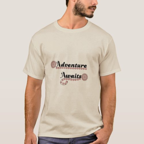 Adventure Awaits Floral Typography T_Shirt Design