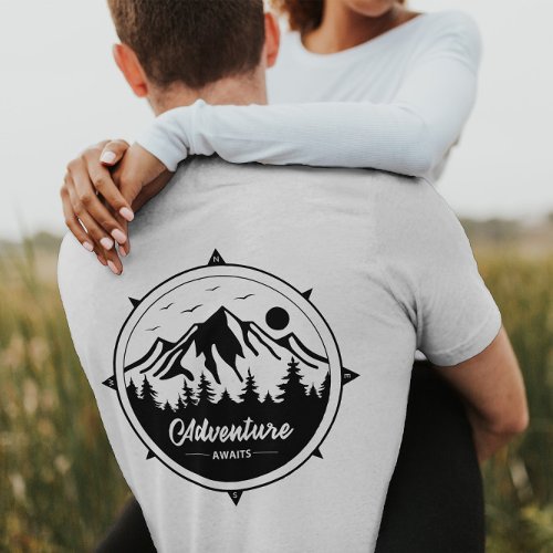 Adventure Awaits for Outdoor Camping  Men T_Shirt