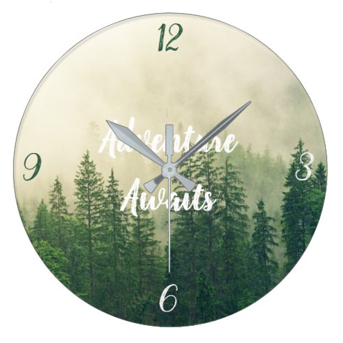 Adventure Awaits | Forest Large Clock