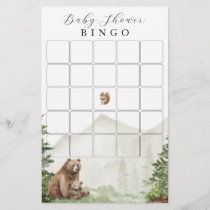 Adventure Awaits Gender Neutral Baby Shower Bingo