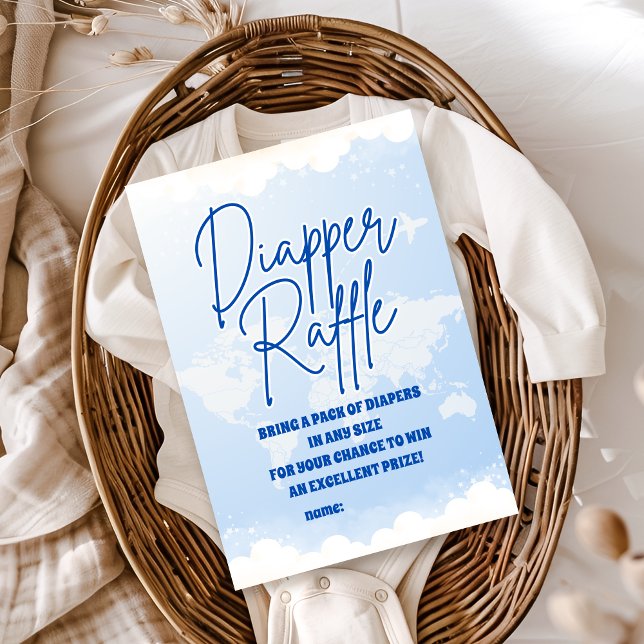 Adventure Awaits Gender Neutral Diapper Raffle Enclosure Card (Creator Uploaded)