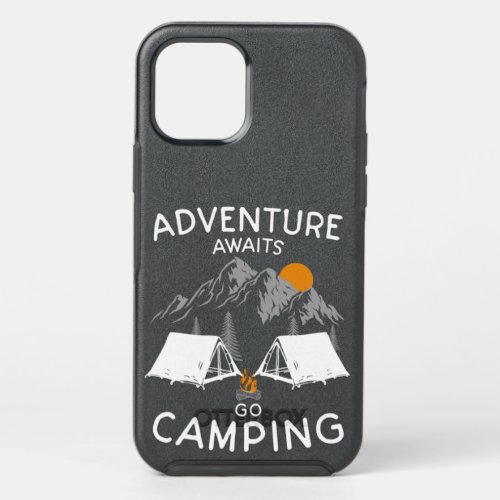 Adventure awaits go camping in nature for hiker a OtterBox symmetry iPhone 12 pro case