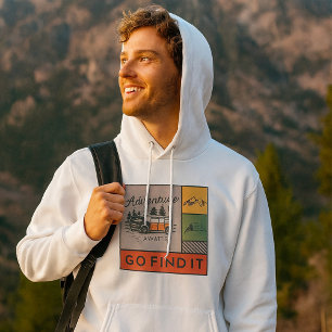 Adventure Awaits Go Find It Retro Camping Travel Hoodie