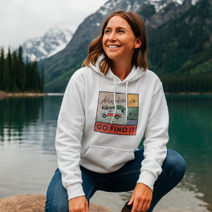 Adventure Awaits Go Find It Retro Camping Travel Hoodie