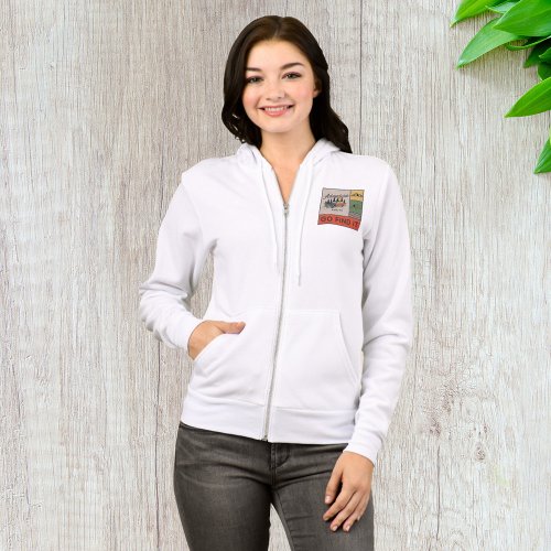 Adventure Awaits Go Find It Womens Full_Zip Hoodie