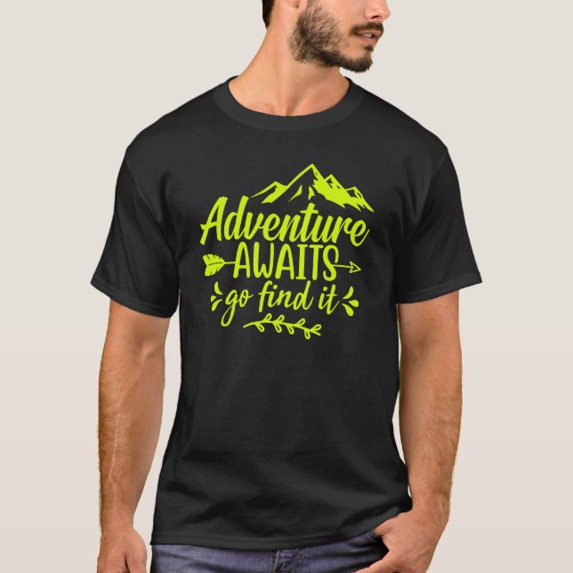 Adventure Awaits Go Find It Women's Graphic Tees M (Front)