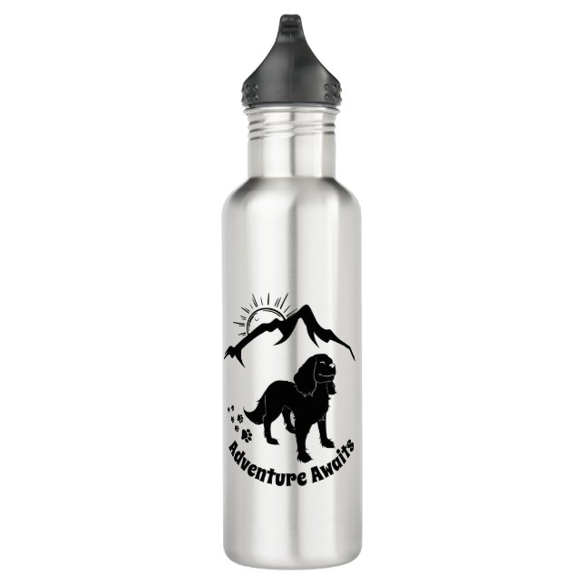 Adventure Awaits Hiking Cavalier Stainless Steel  Stainless Steel Water Bottle (Right)