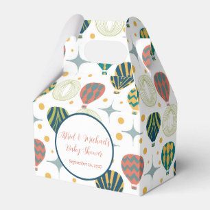 Adventure Awaits Hot Air Balloon Baby Shower Favor Boxes