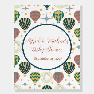 Adventure Awaits Hot Air Balloon Baby Shower Foam Board
