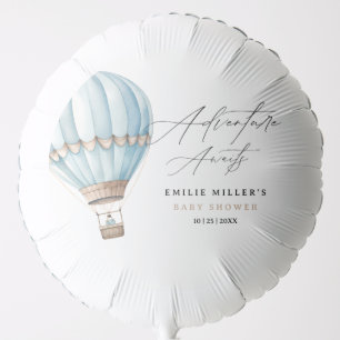 Adventure Awaits Hot Air Balloon Boy Baby Shower