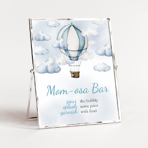 Adventure Awaits Hot Air Balloon Mom Osa Bar Poster