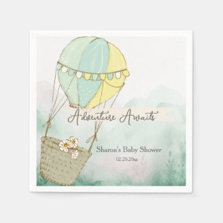 Adventure Awaits Hot Air Balloon Napkins