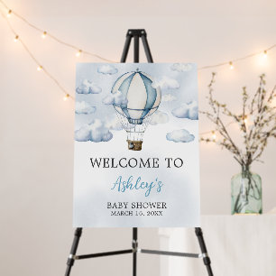 Adventure Awaits Hot Air Balloon Welcome Sign