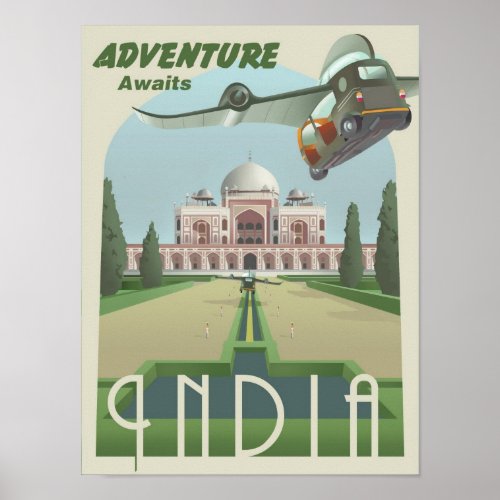 Adventure Awaits in India Poster