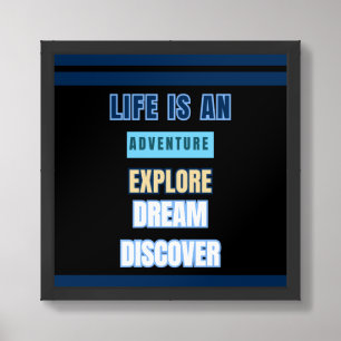 Adventure Awaits - Inspirational Quote Poster