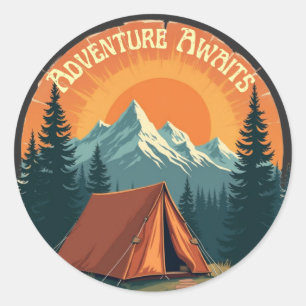 Adventure Awaits - Into the Wild Classic Round Sticker