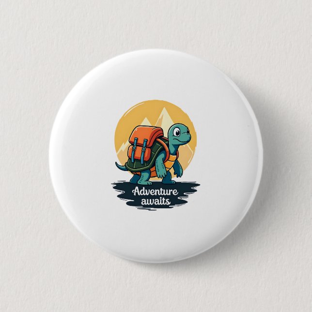 Adventure Awaits is Hiking Adventures is Outdoor A Button (Front)