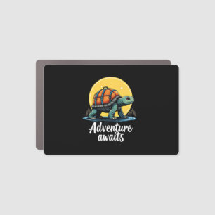Adventure Awaits is Hiking Adventures is Outdoor A Car Magnet