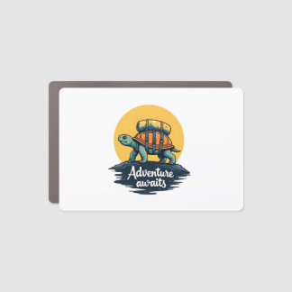 Adventure Awaits is Hiking Adventures is Outdoor A Car Magnet