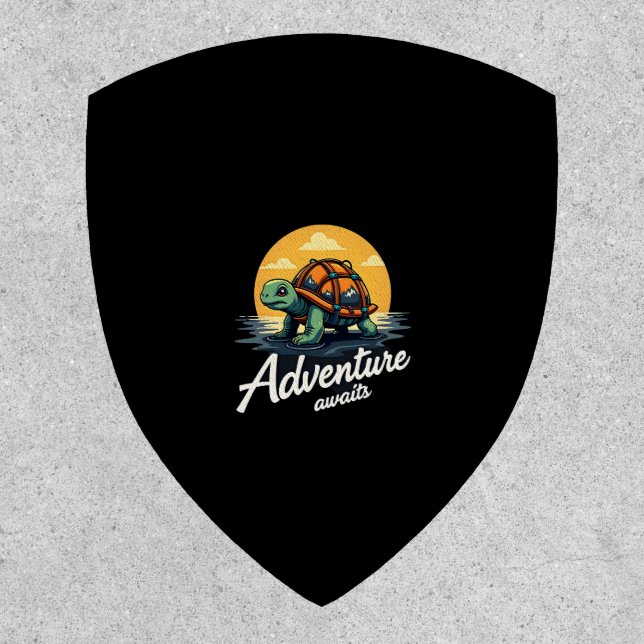 Adventure Awaits is Hiking Adventures is Outdoor A Patch (Front)