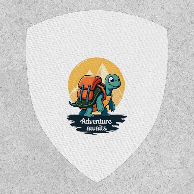 Adventure Awaits is Hiking Adventures is Outdoor A Patch (Front)