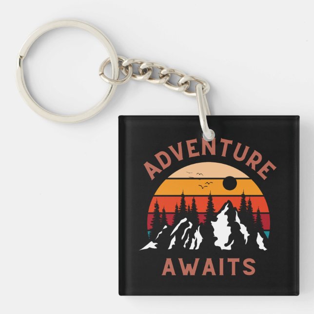 Adventure Awaits Keychain (Front)