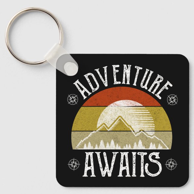 Adventure Awaits Keychain (Front)