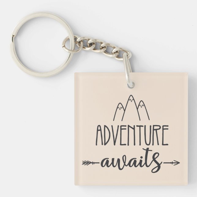 Adventure Awaits Keychain (Front)