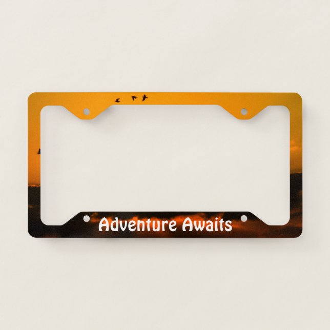 Adventure Awaits License Plate Frames (Front)