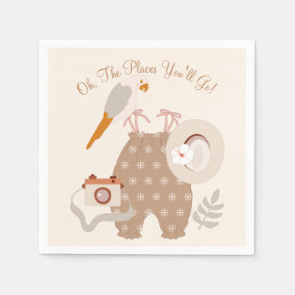 Adventure Awaits Little Boho Baby Clothes Shower Napkins