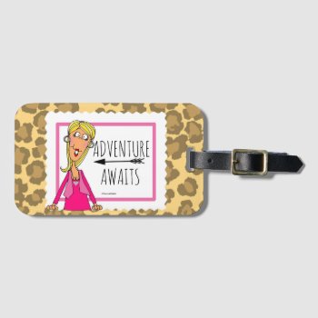 Adventure Awaits Luggage Tag by TinaLedbetterDesigns at Zazzle