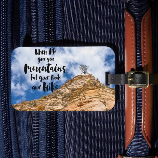 Adventure Awaits Luggage Tag (Front Insitu 4)