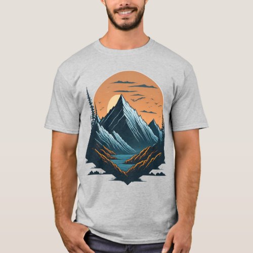 Adventure Awaits Majestic Mountain Range Tees