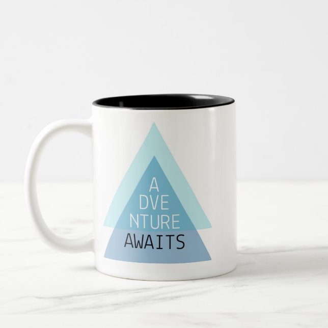 Adventure Awaits Motivational Mug (Left)