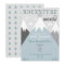Adventure awaits Mountain Baby Shower Invitation